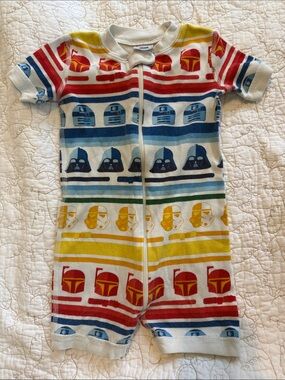 Hanna Andersson Star Wars Multicolor Short Sleeve romper